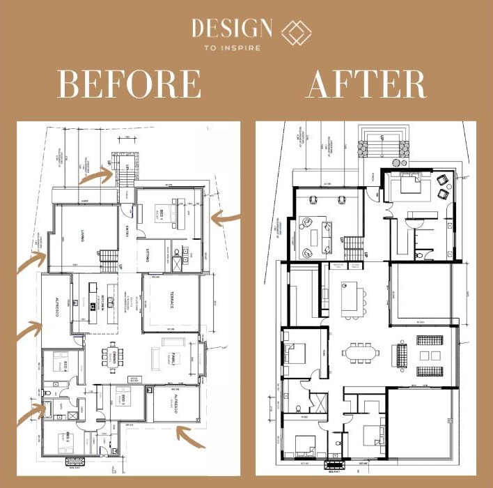 space planning before and after